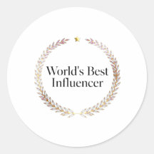 T-Shirt voor de Beste Influencer ter Wereld - Grap