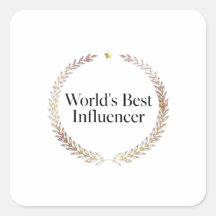 T-Shirt voor de Beste Influencer ter Wereld - Grap