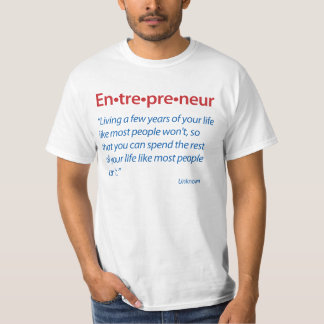 T-shirt voor de definitie van ondernemer