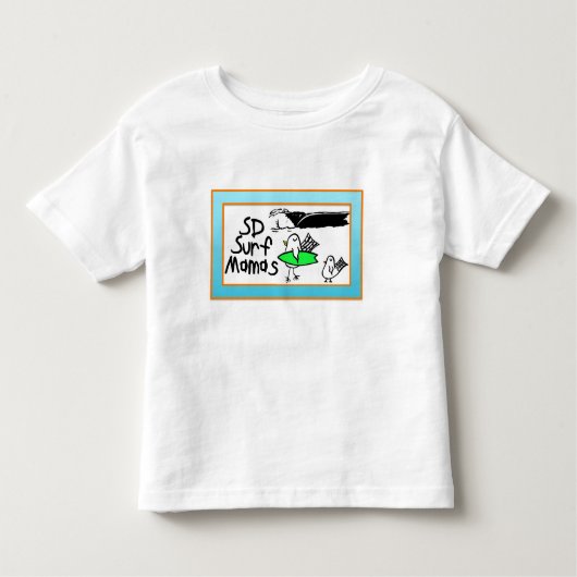 T-shirt voor de surf van Toddler (Voorkant)
