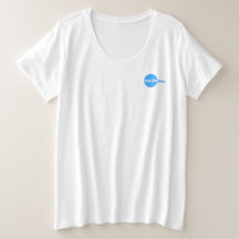 T-shirt voor de T-hals van vrouwen, met maten