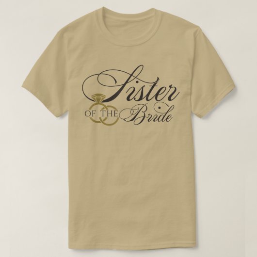 T-shirt voor de zuster van de bruid (Design voorkant)