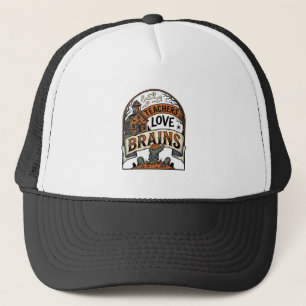 T-shirt voor docenten Halloween Docenten houden va Trucker Pet