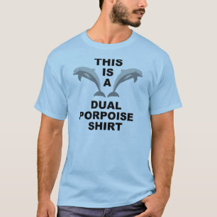 T-shirt voor dubbel doel Funny T-Shirt Tees