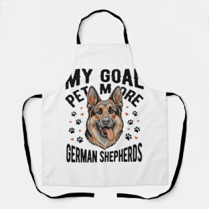 T-shirt voor Duitse Herdersliefhebbers met vintage Schort