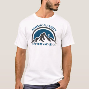 T-shirt voor een op maat gemaakte familie-winterva