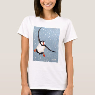t-shirt voor een speelse Puffin-Baby voor dames