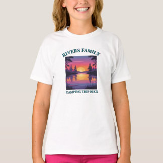T-shirt voor familiereünie camping bij het meer