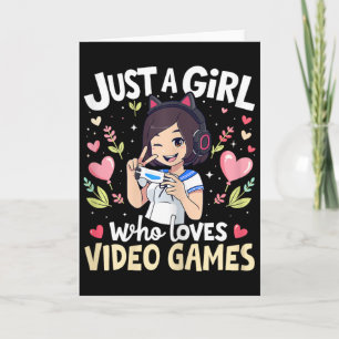T-shirt voor gamers, gewoon een meisje dat van gam kaart