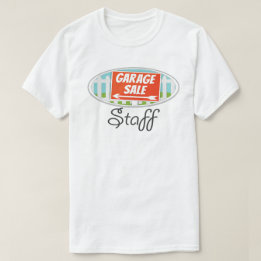 T-shirt voor garageverkoop personeel