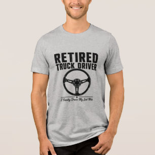 T-shirt voor gepensioneerde vrachtwagenchauffeur -