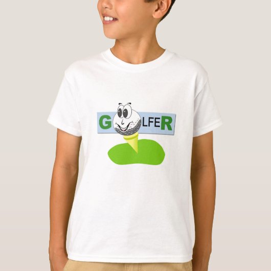 T-shirt voor Golfer Design Boys (Voorkant)