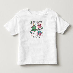T-shirt voor grote neef of nicht met kerst, bevord