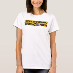 T-shirt voor het antikapitalisme van vrouwen