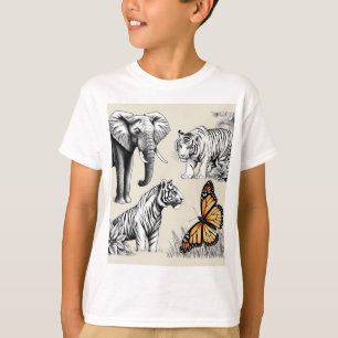 T-shirt voor het behoud van bedreigde in het wild 