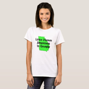 T-shirt voor het bewustzijn van de ziekte van Lyme