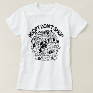T-shirt voor het redden van honden bij adoptie