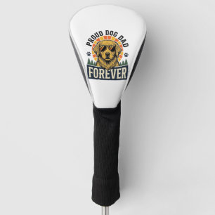 T-Shirt voor Honden Vader Vintage Gouden Retriever Golfheadcover