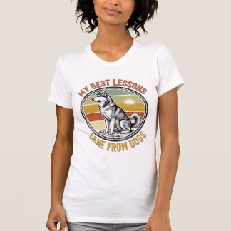 T-Shirt voor hondenliefhebbers met wijs ingegravee
