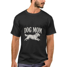 T-shirt voor hondenmoeder – vintage gedistingeerd 
