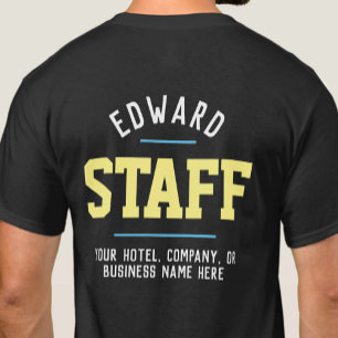 T-shirt voor hospitality personeel met bedrukking
