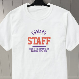 T-shirt voor hospitality personeel met bedrukking
