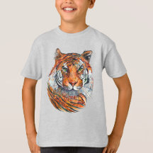 T-shirt voor jongen WILD TIGER