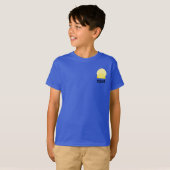 T-shirt voor jongens in Deep Royal Blue (Voorkant volledig)