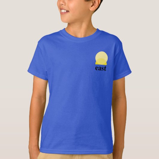 T-shirt voor jongens in Deep Royal Blue (Voorkant)