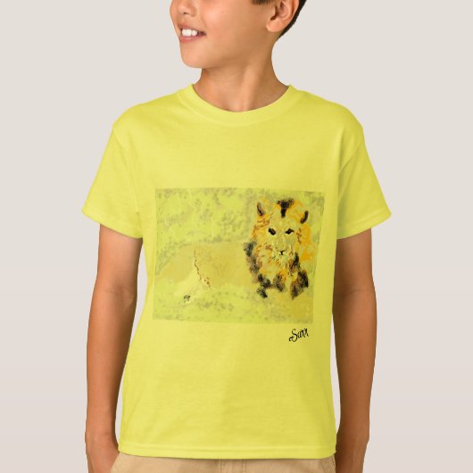 T-shirt voor jongens: Lion's Den (Voorkant)