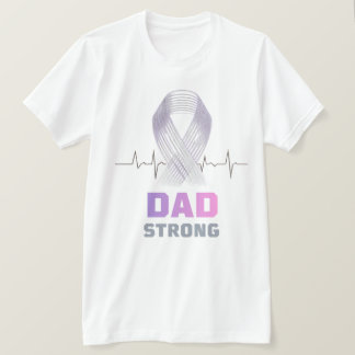T-shirt voor kankerbewustzijn voor papa – Sterke p
