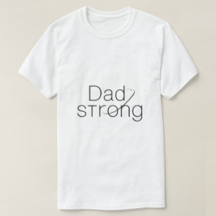 T-shirt voor kankerbewustzijn voor vaders – Sterke