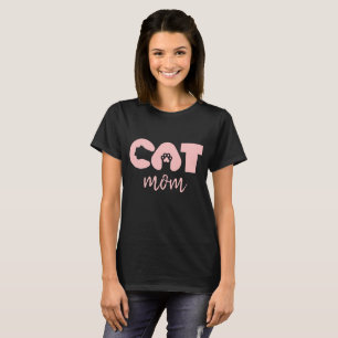 T-shirt voor kattenmoeder – Mooie pow met letter k