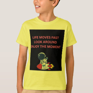 T-shirt voor kinderen met astronaut op raket 'Leve