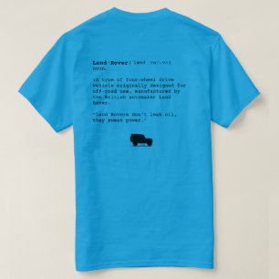 T-shirt voor landrotatiedefinitie