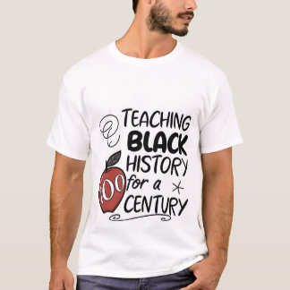 T-shirt voor leraar zwarte geschiedenis voor een e
