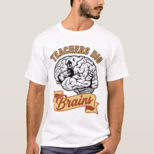 T-shirt voor leraren Halloween Vintage gegraveerde