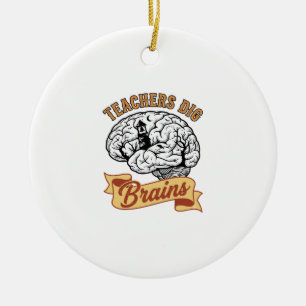 T-shirt voor leraren Halloween Vintage gegraveerde Keramisch Ornament