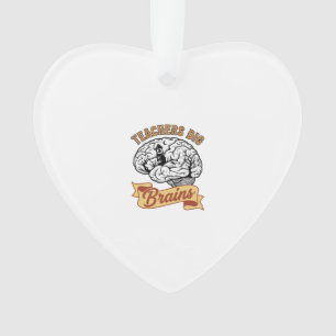 T-shirt voor leraren Halloween Vintage gegraveerde Ornament
