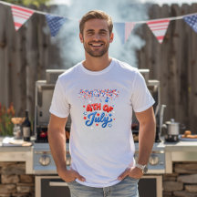 T-shirt voor mannen 4 juli