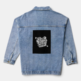 T-shirt voor mannen betere dagen komen eraan denim jacket
