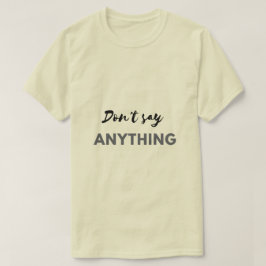 T-shirt voor mannen en vrouwen