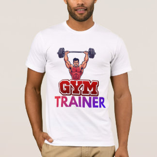 t-shirt voor mannen en vrouwen die fitness trainer