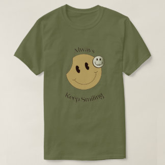 T-shirt voor mannen Keep Smiling grafische T-shirt