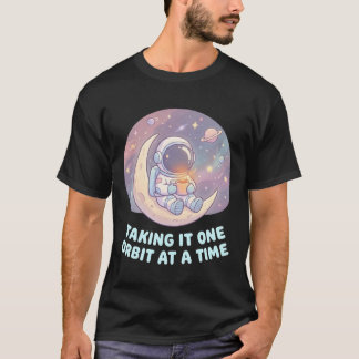 T-shirt voor mannen met astronaut - Een stap tegel