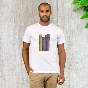 T-Shirt voor mannen met vier boeken