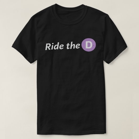 T-shirt voor mannen Ride the D Basic (Design voorkant)
