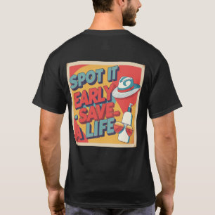 T-shirt voor Melanoom Bewustzijn – Spot Het Vroeg