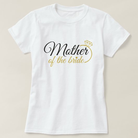 T-shirt voor moeder van de bruid (Design voorkant)
