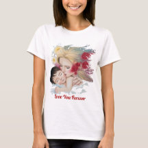 T-shirt voor moederschap: hou van je eeuwig